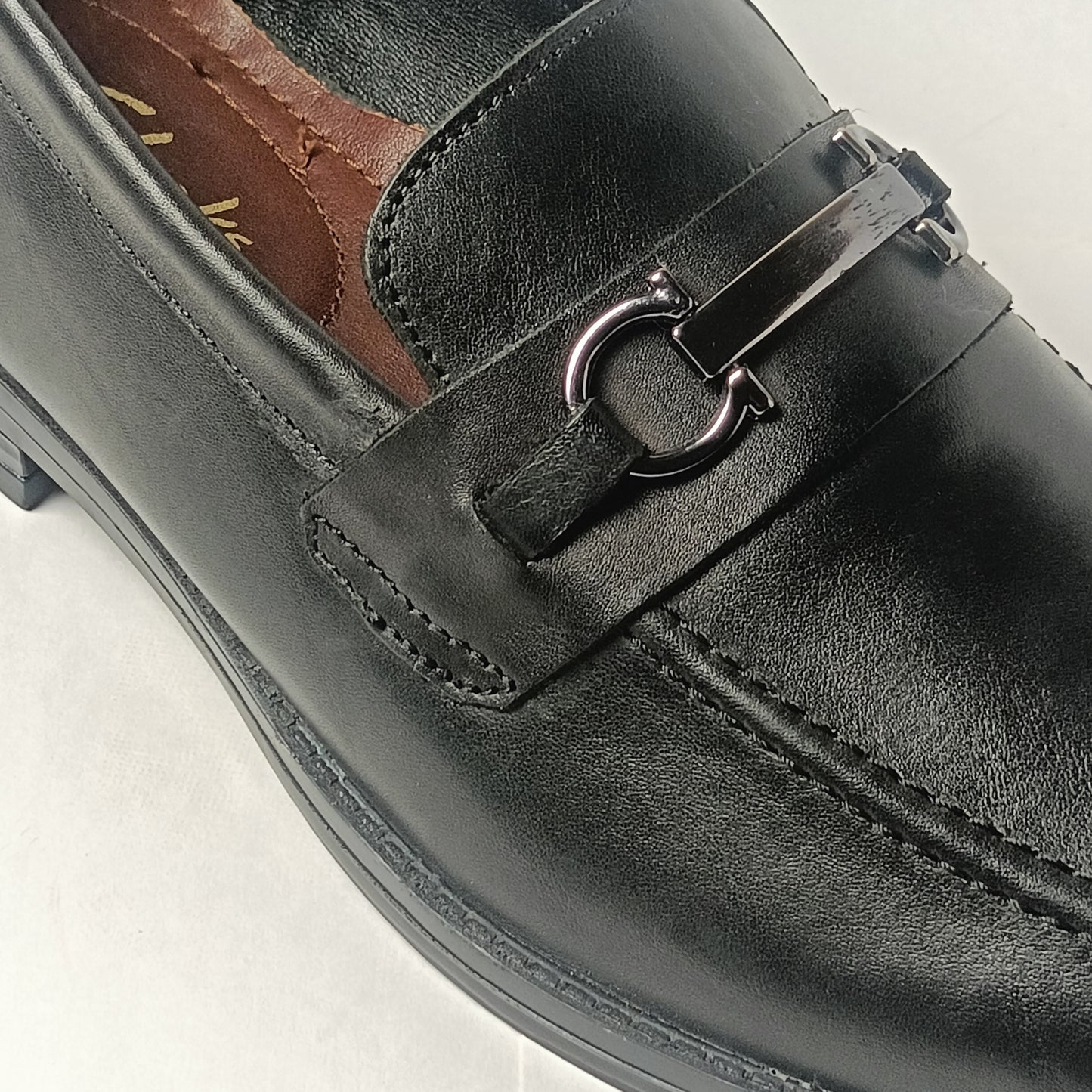 BLACK GENTLEMEN LOAFERS (BUCKLE)